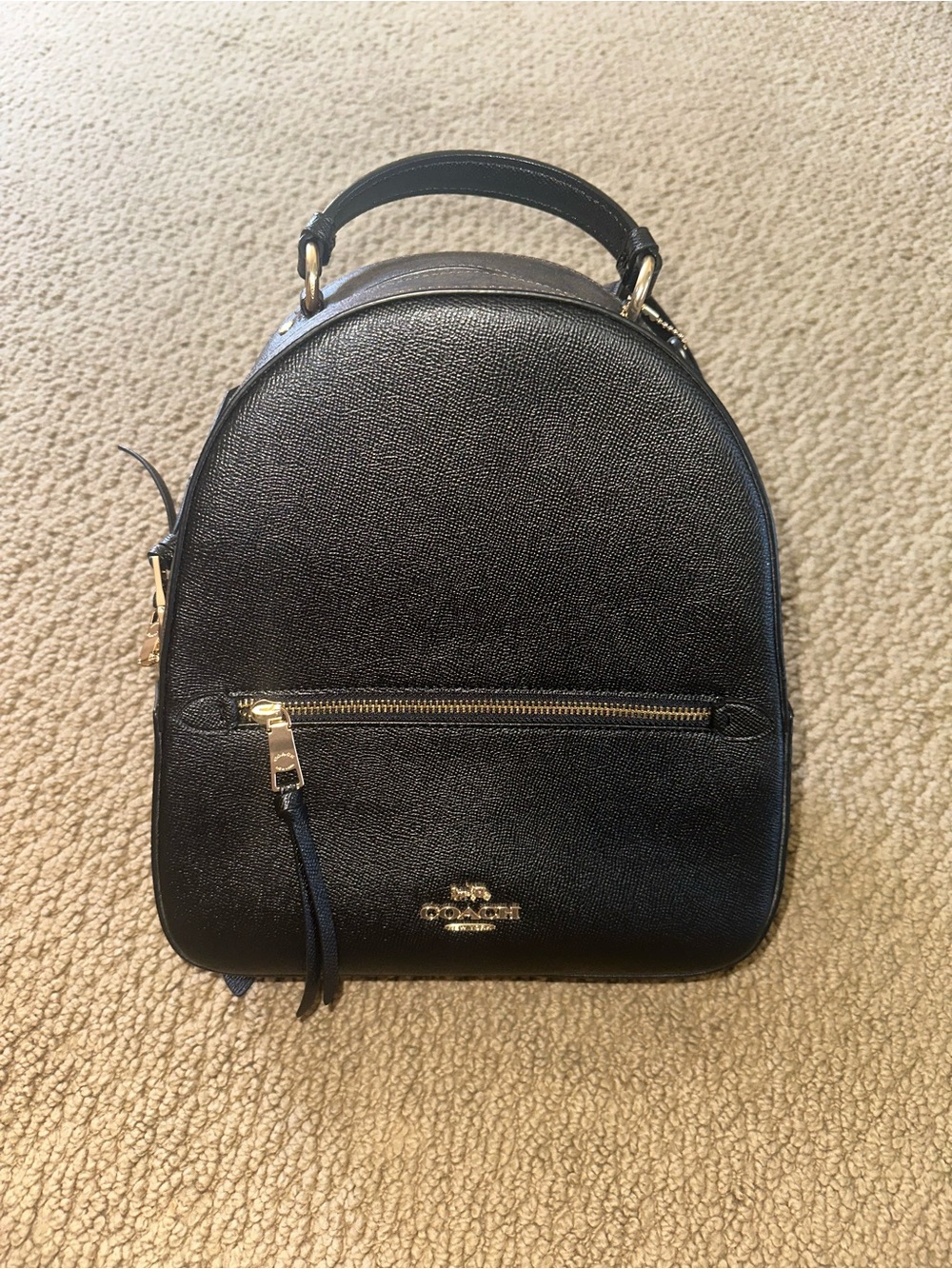 NEVER USED- Coach Jordyn Backpack in Black Leather with C Design - Picture 5 of 15